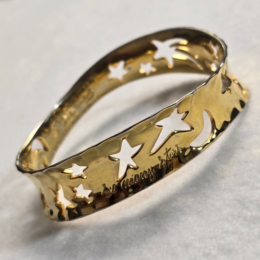 Andy Warhol RLM Bracelet So Many Stars Robert Lee Morris Gold Tone Celestial - Picture 2 of 16